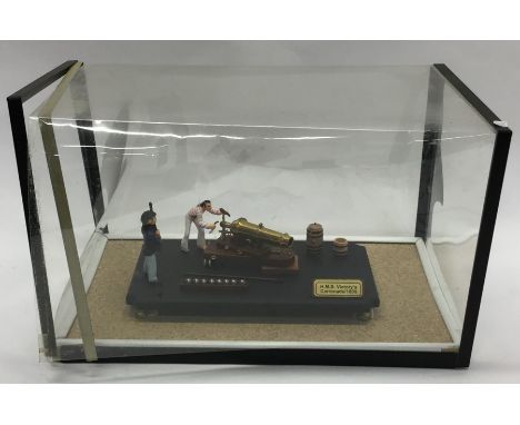 A novelty model of 'HMS Victory's Carronade 1805". Est. £15 - £20.