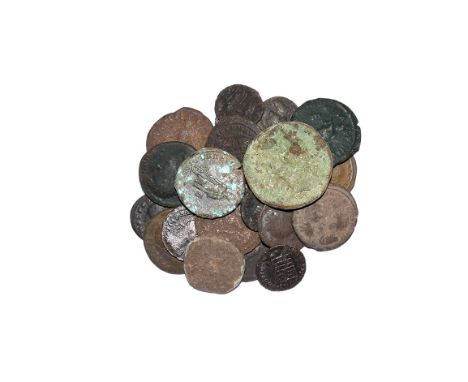 2nd-4th century AD. Group comprising: Provincial, double portrait types (7), Imperial, various issues and types (15).  181 gr