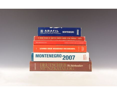 Published 1974-2007 AD. Group comprising: Yeoman, Guide book of United States Coins, 1974, 27th edition, hardback red cloth; 