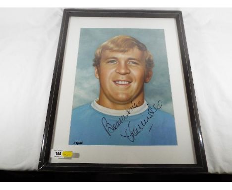 Alan Yates (British Portrait Artist) - An original oil on canvas depicting professional footballer Francis Lee of Manchester 