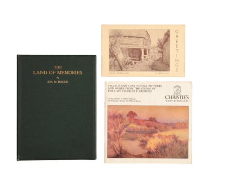 *CHARLES E GEORGES (1869-1970) A folio of unframed watercolours chiefly landscape and seascape studies, some mounted; togethe