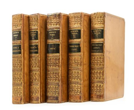 AUSTEN, Jane. Novels by Miss Jane Austen [Standard Novels], first illustrated edition, complete, six novels in five volumes, 