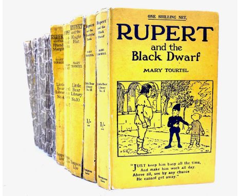 TOURTEL, Mary. A collection of ten books from the Rupert Little Bear Library series in distinctive yellow boards, comprising: