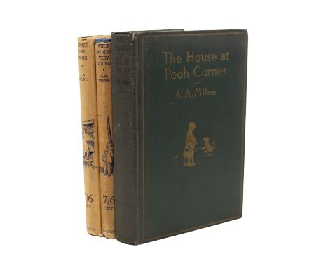 MILNE, A. A. The House at Pooh Corner, first Canadian edition, first issue, Toronto: McClelland &amp; Stewart, 1928. Octavo, 