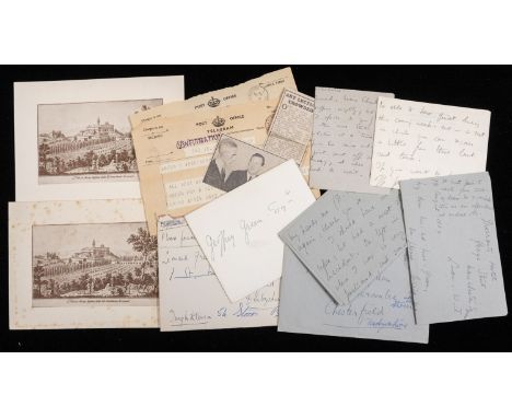 SITWELL, Edith. An archive of autograph letters and cards signed by Edith Sitwell, addressed to her close friend and treasure