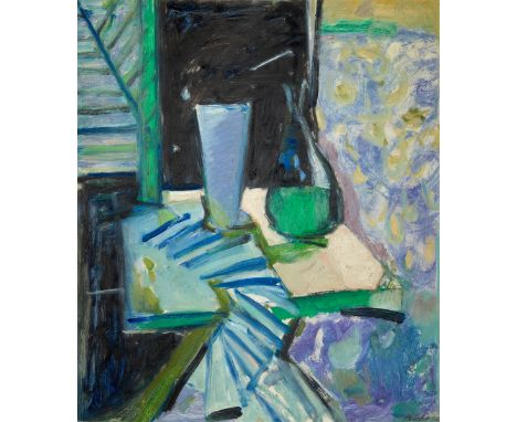 Andr&eacute; Bic&acirc;t, French/British 1909-1996 -&nbsp;Still Life with Carafe, 1959;&nbsp;oil on board, signed and dated l