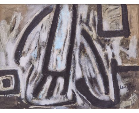 Aubrey Williams,&nbsp;Guyanese/British 1926-1990 -&nbsp;Requiem, 1975; acrylic on paper, signed and dated lower right 'Aubrey