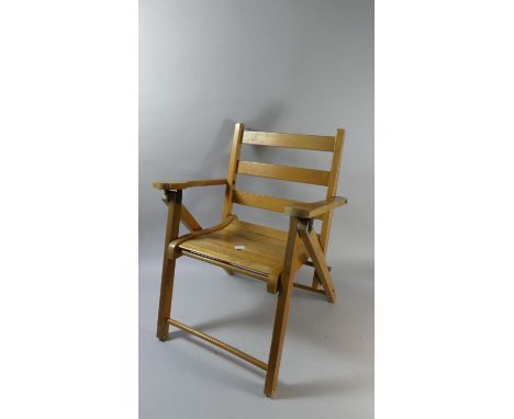 A Folding Ladder Back Child's Chair 
