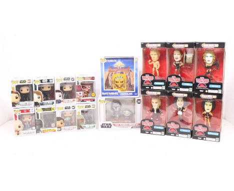 Collectables: A collection of six boxed Movie Headliners XL 'The Rocky Horror Picture Show' figures; together with ten boxed 