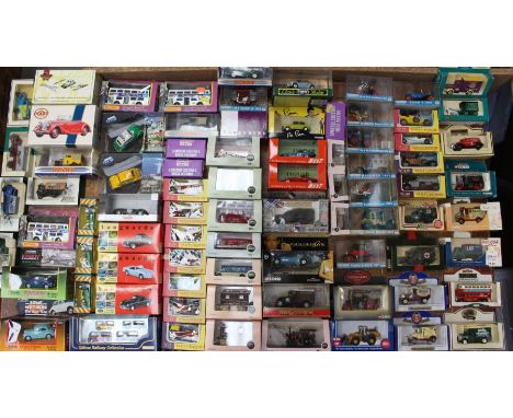 Diecast: A collection of approx. 80 boxed diecast vehicles, of various manufacturer including Matchbox, Lledo, Corgi, Oxford 