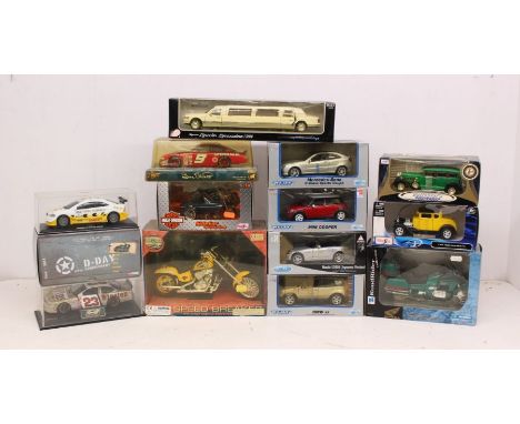 Diecast: A collection of assorted scale model diecast vehicles to include: Welly, Maisto, Corgi and other examples. Contents 