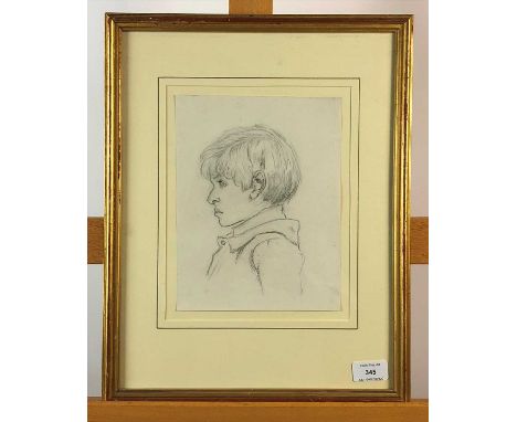 Kate Greenaway, Portrait Sketch - Eddie Dadd, pencil, 24 x 18cm (Qty: 1)