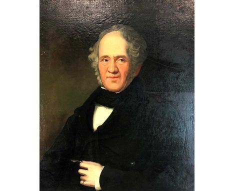 French school, 19th century, Portrait of Francois Pierre Fargues, oil on canvas, 74 x 62cm, with heavy gilt composite frame