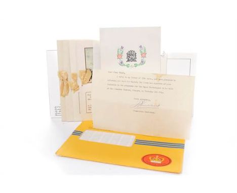 ROYAL INTEREST - TELEMESSAGE FROM H.M. QUEEN ELIZABETH IIcongratulating Jimmy and Mrs Shand on their Diamond Wedding Annivers