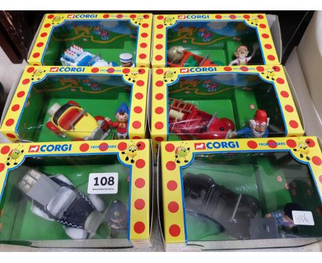 6 CORGI BOXED NODDY IN TOYLAND FIGURES 