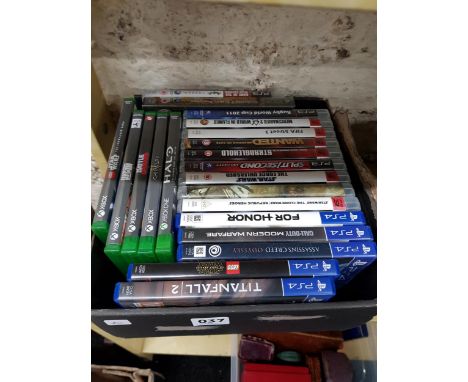 BOX LOT OF CONSOLE GAMES - XBOX, PS3 AND PS4