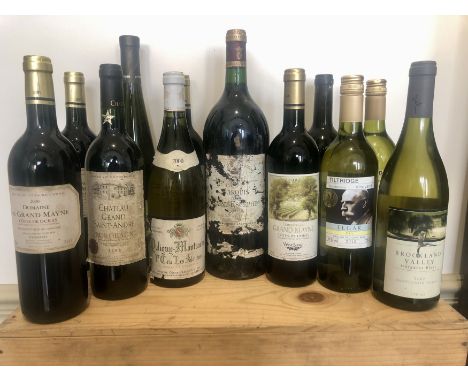 12 Bottles mixed Lot including 1 magnum assorted good Drinking Wine comprising : 1 magnum Marquis de Saint Estephe 1997 (i/n)
