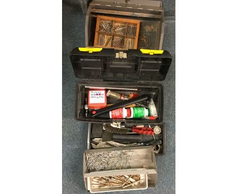 An old tin of tools etc.
