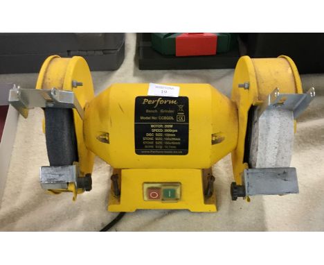 A Performance bench grinder.