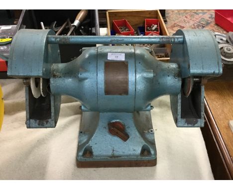 A bench grinder.
