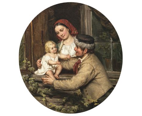 R. Max Seemann1838 Kraupischkehmen (Gumbinnen) - 1907 BerlinFamilienglückL. m. monogrammiert, rücks. signiert und 1864 datier