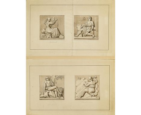 Ludwig von Schwanthaler1802 München - 1848 ebendaUnterfranken - Oberfranken / Oberdonau - RegenAllegorien von vier der Kreise