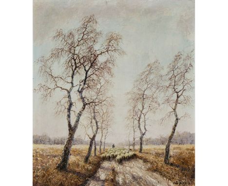Otto Pippel1878 Lodz - 1960 München"Vorfrühling"R. u. signiert. Rücks. auf Lwd. und auf Künstleretikett auf dem Keilrahmen be