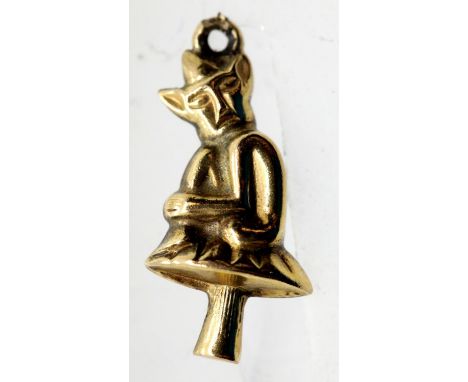 1970s 9ct gold pixie charm. P&amp;P Group 1 (£14+VAT for the first lot and £1+VAT for subsequent lots) 
