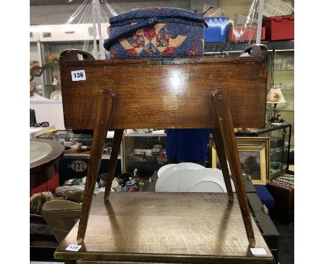 VINTAGE BEECH SEWING BOX