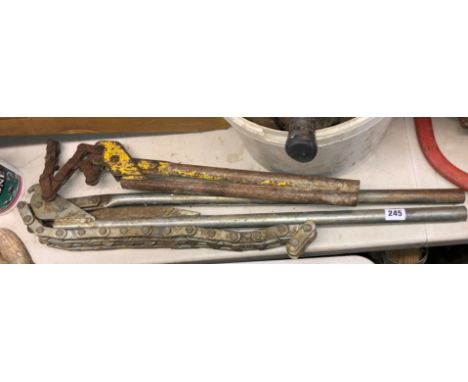 TWO HEAVY DUTY PIPE CUTTERS