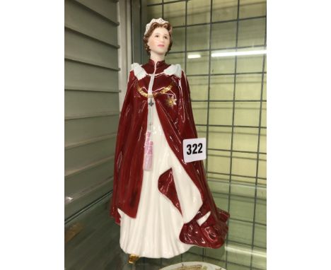 ROYAL WORCESTER IN CELEBRATION OF QUEENS 80TH BIRTHDAY FIGURE 