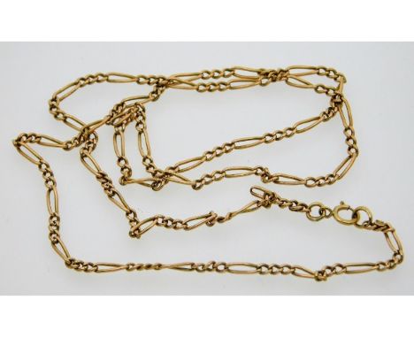 A 9ct gold chain, 4.8g, 20in long