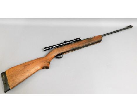 A vintage BSA air rifle with 4x20 sight 