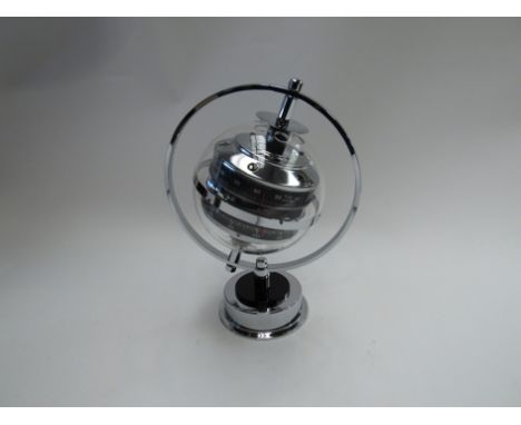 A BGM Huger globe weather station on stand, early 1960's, this is a late production model and much rarer than the original "S
