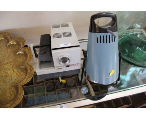 An infrared lamp and an Aldis slide projector (sold as collectors items)