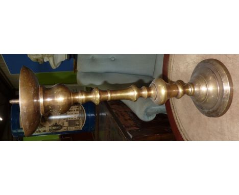 Large brass alter style candle stick 