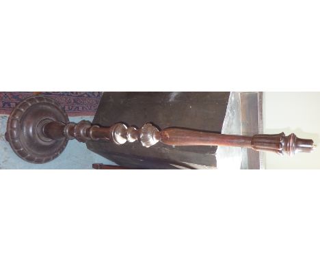Mahogany standard lamp 