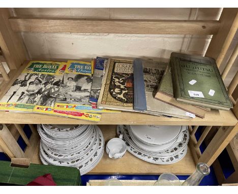 Quantity of mixed books and magazines to include The Textbook of Jiu Jitsu by S K Uyenishi