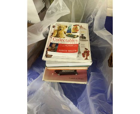 A quantity of antiques and arts reference to include Millers Collectables Guide, the Ultimate Doll Book and others