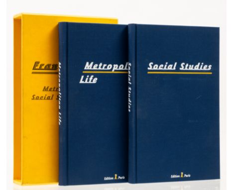Lebowitz (Fran) Metropolitan Life/Social Studies, 2 vol., one of 1500 sets, each vol. signed by the author, original cloth, m