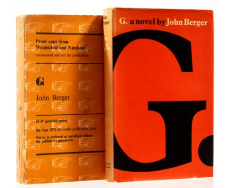 Berger (John) G., uncorrected proof, original wrappers, creasing to spine and corners, rubbing to extremities, 1972; G., firs