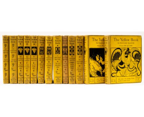 [Beardsley (Aubrey) & others]. The Yellow Book: An Illustrated Quarterly, 13 vol. [all published], plates, illustrations and 