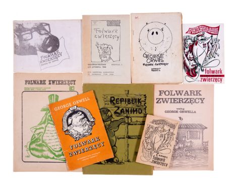Orwell (George) Folwark Zwierzecy [Animal Farm], translated by Teresa Jelenska, light staining to endpapers, original wrapper