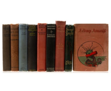 Le Queux (William) A Secret Service, spotting and damp-staining, 1896 &sect; [De Mille (James)] A Strange Manuscript Found in