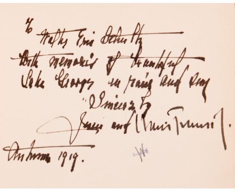 Rilke (Rainer Maria) Auguste Rodin, translated by Jessie Lemont and Hans Trausil, one of 500 copies, signed presentation insc