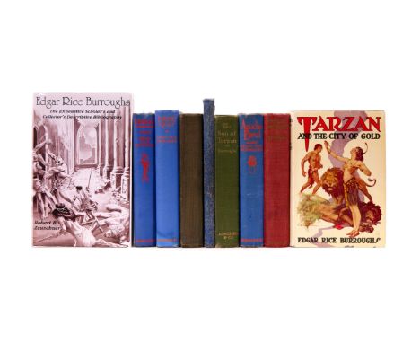 Burroughs (Edgar Rice) Tarzan and the City of Gold, book-label on pastedown, dust-jacket, light creasing and nicks to edges, 