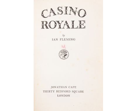 Fleming (Ian) Casino Royale, second impression, light spotting to first few pages, title with small 'M' stamp, light stain to