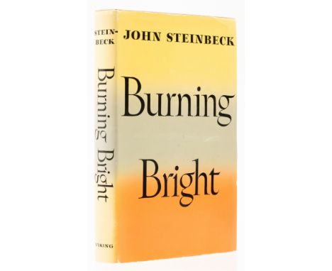 Steinbeck (John) Burning Bright, first edition, original cloth, dust-jacket, light marking and the occasional light nick or s