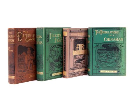 Verne (Jules) The Steam House, 2 vol., comprising The Demon of Cawnpore, 1881; Tigers and Traitors, 1883, contemporary owners