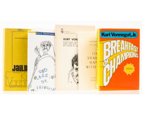 Vonnegut (Kurt) Breakfast of Champions, first edition, original cloth with gilt signature stamped on upper cover, dust-jacket